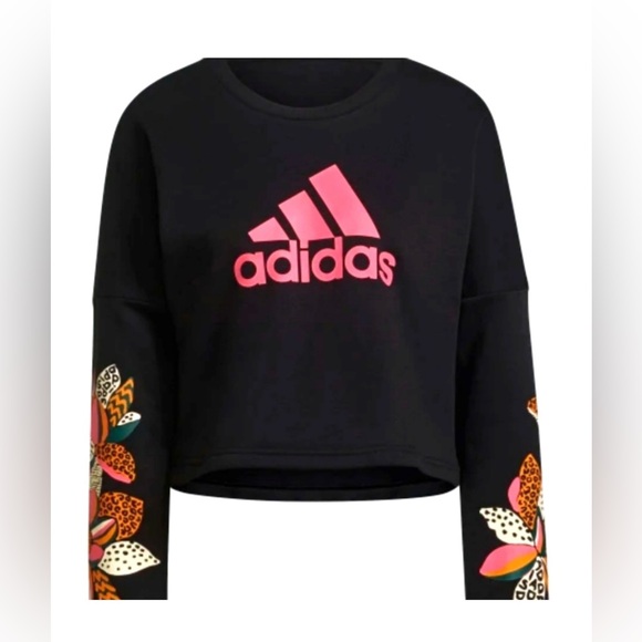 adidas Tops - Adidas Farm Rio Loose Cropped Fleece Sweatshirt